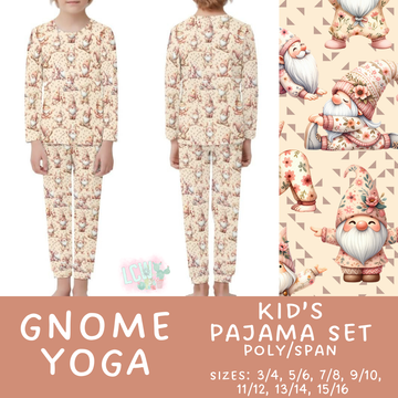 Batch #344 - Family Pajama Party - Closes 5/23 - ETA late July - Gnome Yoga Kid's Pajama Sets