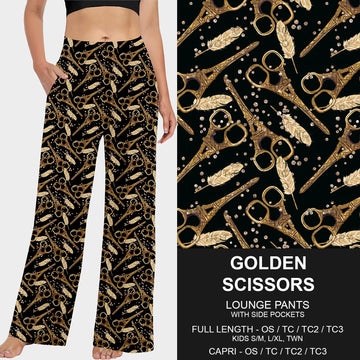 B229 - Preorder Golden Scissors Lounge Pants (Closes 5/18. ETA: late July)