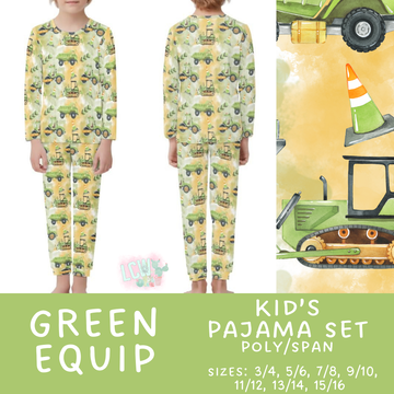 Batch #344 - Family Pajama Party - Closes 5/23 - ETA late July - Green Equip Kid's Pajama Sets