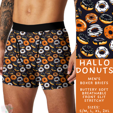 Ready to Ship - Hallo Donuts Men's Boxer Briefs - S/M