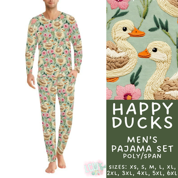 Batch #344 - Family Pajama Party - Closes 5/23 - ETA late July - Happy Ducks Men's Pajama Set