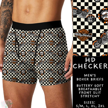 Batch #340 - Comfortable Underwear 4 - Closes 5/16 - ETA early July - HD Checker Men's Boxer Briefs