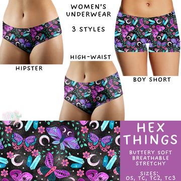 Batch #340 - Comfortable Underwear 4 - Closes 5/16 - ETA early July - Hex Things Women's Underwear