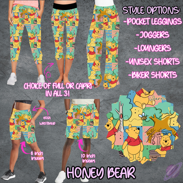 HONEY BEAR - LEGGING/JOGGER/LOUNGER/SHORTS - B106 PREORDER CLOSING 5/19