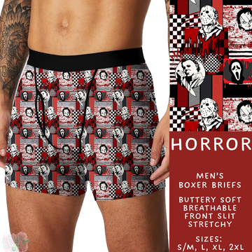 Batch #340 - Comfortable Underwear 4 - Closes 5/16 - ETA early July - Horror Men's Boxer Briefs
