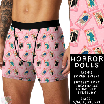 Batch #340 - Comfortable Underwear 4 - Closes 5/16 - ETA early July - Horror Dolls Men's Boxer Briefs