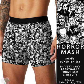 Batch #340 - Comfortable Underwear 4 - Closes 5/16 - ETA early July - Horror Mash Men's Boxer Briefs