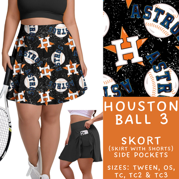 Batch #343 - Home Run Collection - Closes 5/22 - ETA mid July - Houston Ball 3 Skort