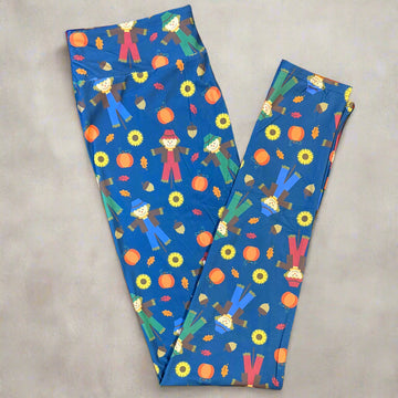 Happy Scarecrow Print Leggings