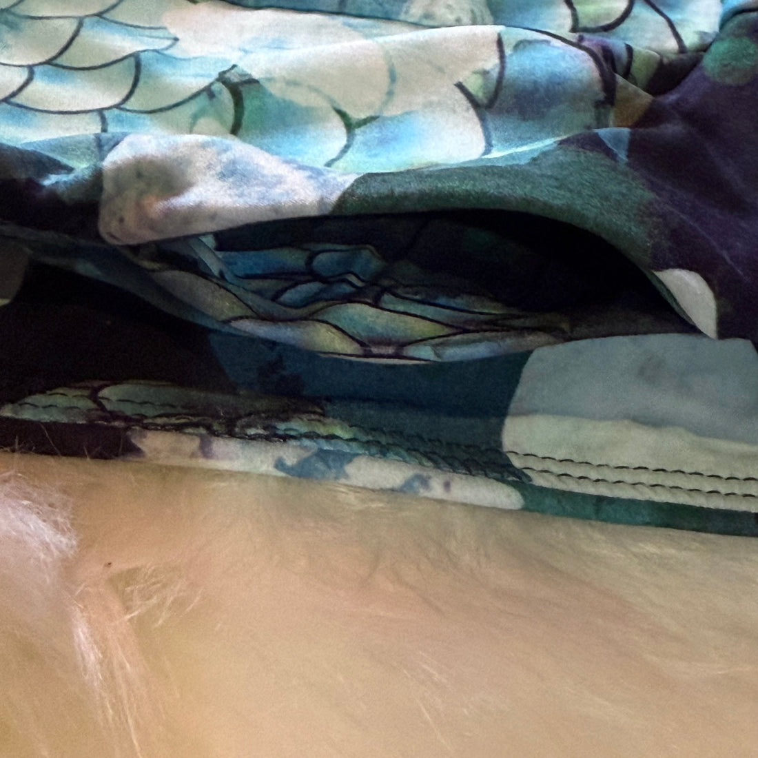 Mermaid Skull Print Soft Leggings w/ Yoga Band Pocket