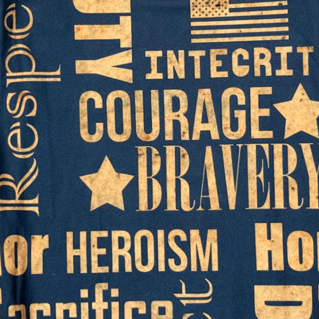 Protect & Serve Print Navy Blue Leggings