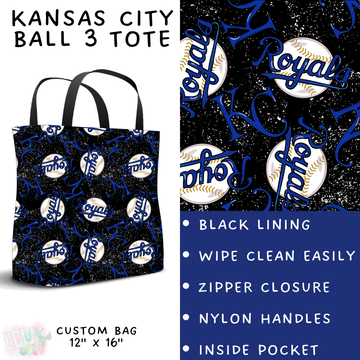 Batch #343 - Home Run Collection - Closes 5/22 - ETA mid July - Kansas City Ball 3 Tote