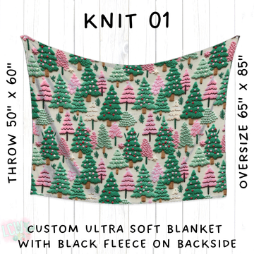 Batch #437 - Christmas Knit 2 - Closes 10/27 - ETA mid Dec - Knit 01 Blanket