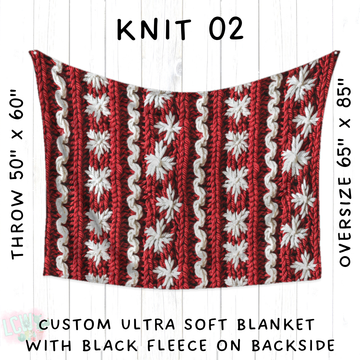 Batch #437 - Christmas Knit 2 - Closes 10/27 - ETA mid Dec - Knit 02 Blanket