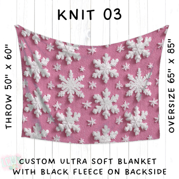 Batch #437 - Christmas Knit 2 - Closes 10/27 - ETA mid Dec - Knit 03 Blanket