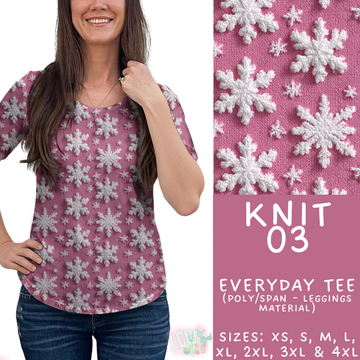 Batch #437 - Christmas Knit 2 - Closes 10/27 - ETA mid Dec - Knit 03 Everyday Tee