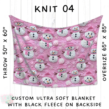 Batch #437 - Christmas Knit 2 - Closes 10/27 - ETA mid Dec - Knit 04 Blanket