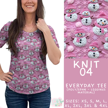 Batch #437 - Christmas Knit 2 - Closes 10/27 - ETA mid Dec - Knit 04 Everyday Tee