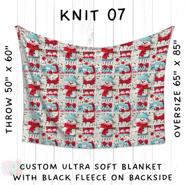 Batch #437 - Christmas Knit 2 - Closes 10/27 - ETA mid Dec - Knit 07 Blanket