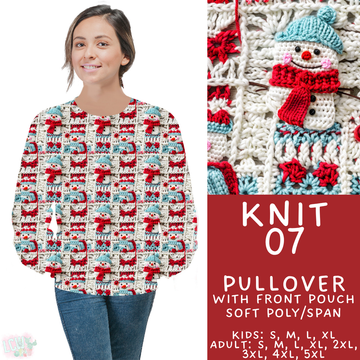 Batch #437 - Christmas Knit 2 - Closes 10/27 - ETA mid Dec - Knit 07 Pocket Pullover