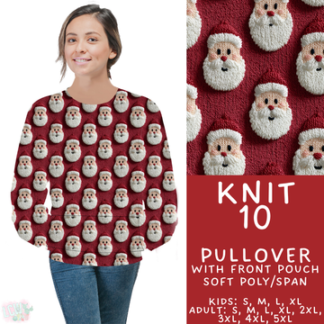 Batch #437 - Christmas Knit 2 - Closes 10/27 - ETA mid Dec - Knit 10 Pocket Pullover
