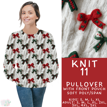 Batch #437 - Christmas Knit 2 - Closes 10/27 - ETA mid Dec - Knit 11 Pocket Pullover