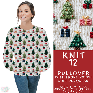 Batch #437 - Christmas Knit 2 - Closes 10/27 - ETA mid Dec - Knit 12 Pocket Pullover