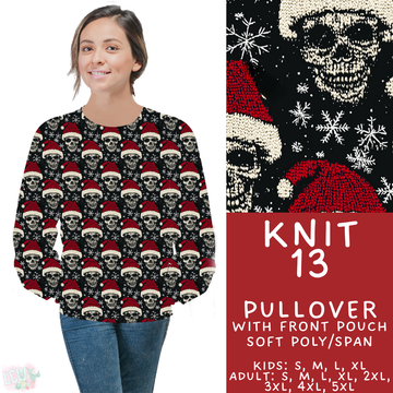 Batch #437 - Christmas Knit 2 - Closes 10/27 - ETA mid Dec - Knit 13 Pocket Pullover