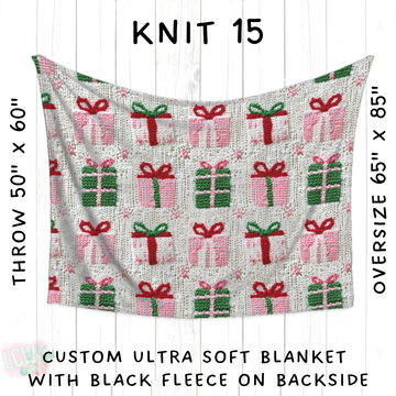 Batch #437 - Christmas Knit 2 - Closes 10/27 - ETA mid Dec - Knit 15 Blanket
