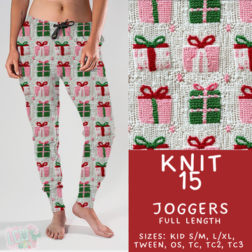 Batch #437 - Christmas Knit 2 - Closes 10/27 - ETA mid Dec - Knit 15 Joggers