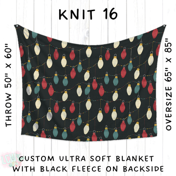Batch #437 - Christmas Knit 2 - Closes 10/27 - ETA mid Dec - Knit 16 Blanket