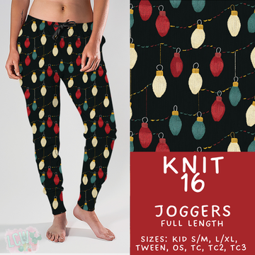 Batch #437 - Christmas Knit 2 - Closes 10/27 - ETA mid Dec - Knit 16 Joggers