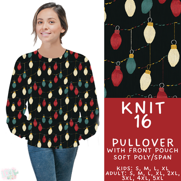 Batch #437 - Christmas Knit 2 - Closes 10/27 - ETA mid Dec - Knit 16 Pocket Pullover