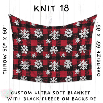 Batch #437 - Christmas Knit 2 - Closes 10/27 - ETA mid Dec - Knit 18 Blanket