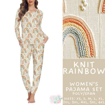 Batch #344 - Family Pajama Party - Closes 5/23 - ETA late July - Knit Rainbow Women's Pajama Set