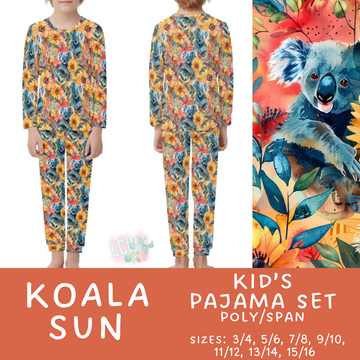 Batch #344 - Family Pajama Party - Closes 5/23 - ETA late July - Koala Sun Kid's Pajama Sets