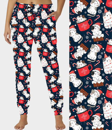 RTS - Kitty Cocoa Joggers