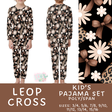 Batch #344 - Family Pajama Party - Closes 5/23 - ETA late July - Leop Cross Kid's Pajama Sets