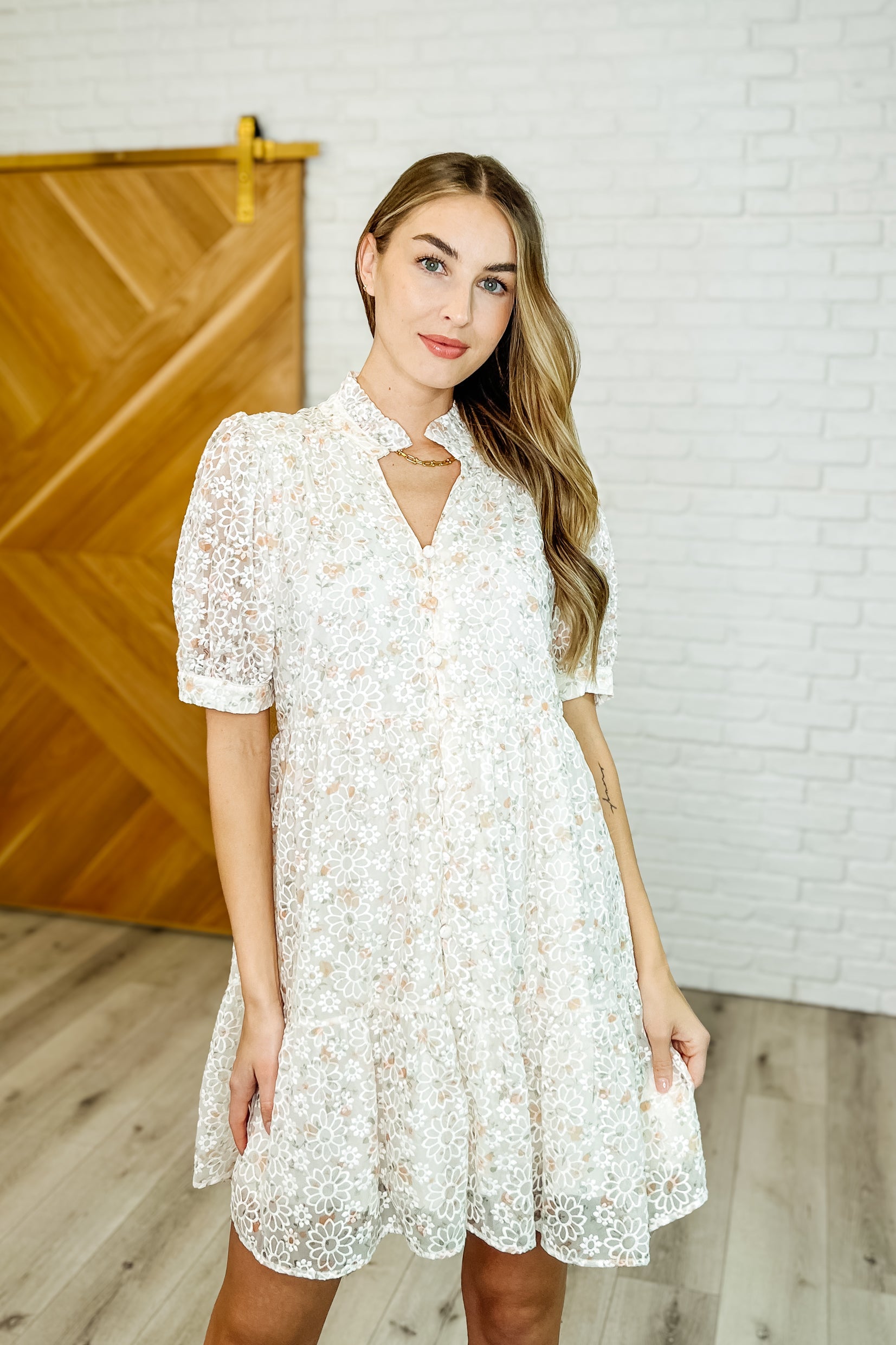 lace dress with leggings to the Party High Neck in Ivory Multi Large Larger Sizes Size:SIZE 2 - Last One ! this dress brings a Shop Blue Lulus Online