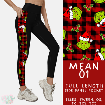 Batch #436 - Mr Mean 2 - Closes 10/24 - ETA early Dec - Mean 01 Pattern Side Pocket Leggings