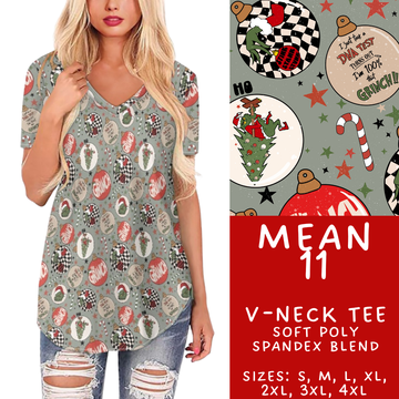 Batch #436 - Mr Mean 2 - Closes 10/24 - ETA early Dec - Mean 11 V-Neck Tee
