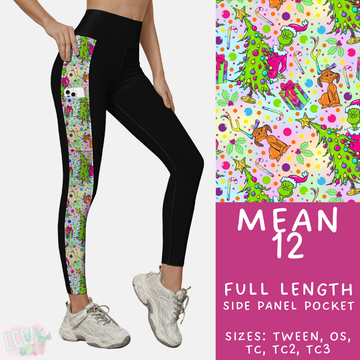 Batch #436 - Mr Mean 2 - Closes 10/24 - ETA early Dec - Mean 12 Pattern Side Pocket Leggings