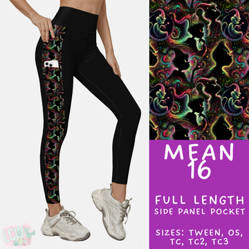 Batch #436 - Mr Mean 2 - Closes 10/24 - ETA early Dec - Mean 16 Pattern Side Pocket Leggings