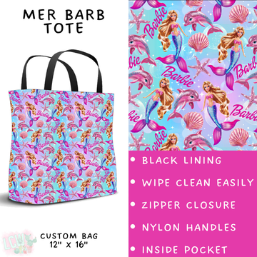 Batch #339 - Character Summer - Closes 5/15 - ETA mid July - Mer Barb Tote