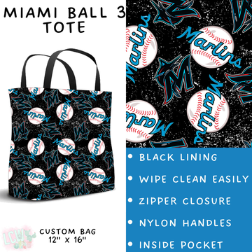 Batch #343 - Home Run Collection - Closes 5/22 - ETA mid July - Miami Ball 3 Tote
