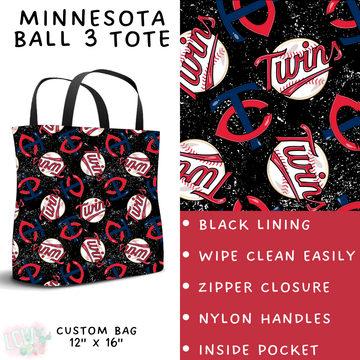 Batch #343 - Home Run Collection - Closes 5/22 - ETA mid July - Minnesota Ball 3 Tote