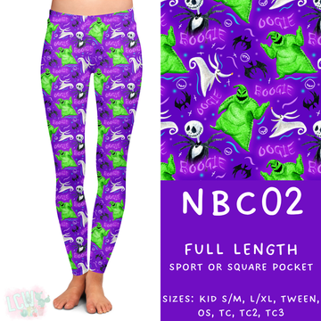 Ready to Ship - NBC02 Full Length Leggings - Sport & Square Pocket TC2