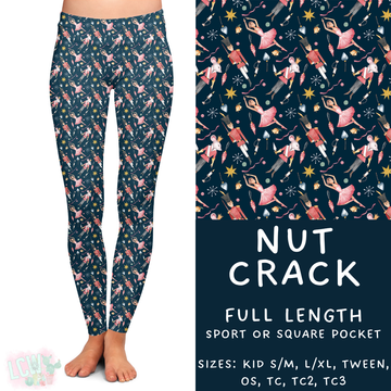 Ready to Ship - Nut Crack Full Length Leggings - Sport Pocket TC