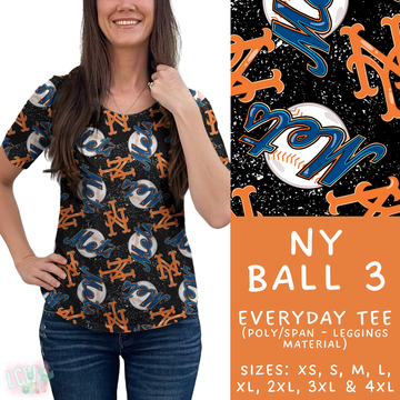 Batch #343 - Home Run Collection - Closes 5/22 - ETA mid July - NY Ball 3 Everyday Tee