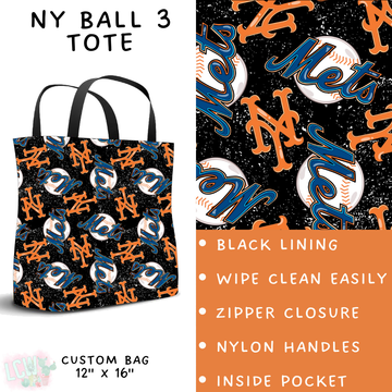Batch #343 - Home Run Collection - Closes 5/22 - ETA mid July - NY Ball 3 Tote